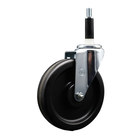 Service Caster 6'' Phenolic Wheel Swivel 7/8'' Expanding Stem Caster SCC-EX20S615-PHR-78